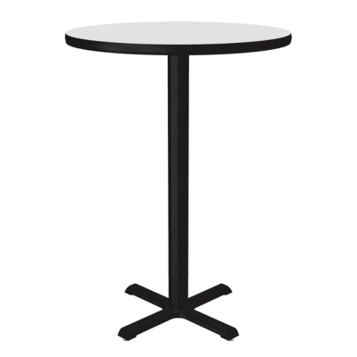 Correll 24" Round Bar-Height Cafe and Breakroom Table (Shown in White)