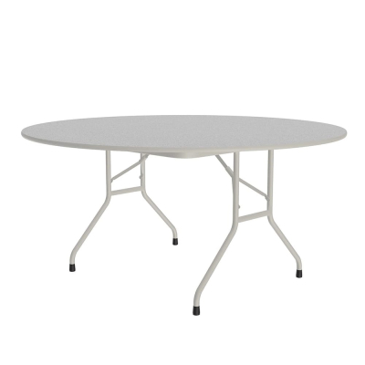 Correll 60" Round Melamine Folding Table (Shown in Granite)