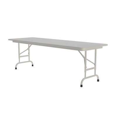Correll 60" W x 24" D Height Adjustable 22" to 32" Rectangular Melamine Folding Table (Shown in Granite)