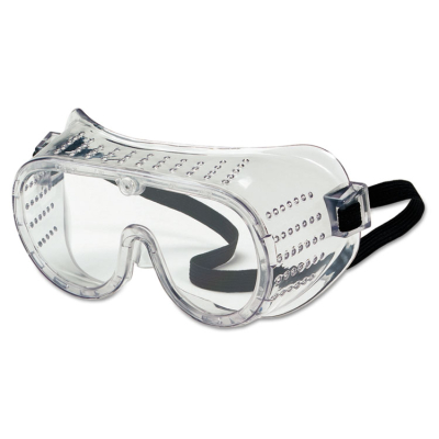 Crews Safety Goggles, Over Glasses, Clear Lens