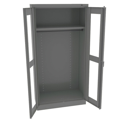 Tennsco Standard C-Thru Wardrobe Cabinets (Medium Grey)