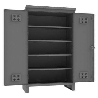 Durham Steel 48" x 24" x 78" 4-Shelf 12 Gauge Storage Cabinet for Outdoor Use
