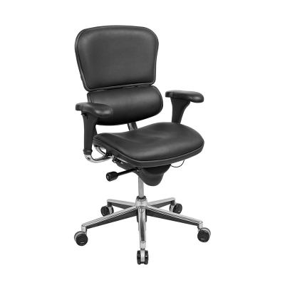 Eurotech ErgoHuman LE10ERGLO Deluxe Multifunction Leather Mid-Back Executive Office Chair