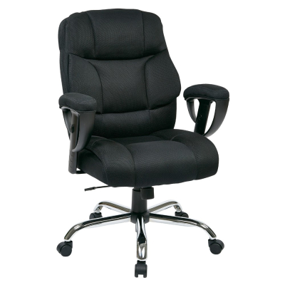 Office Star Work Smart Big & Tall 350 lb. Mesh Fabric High-Back Office Chair