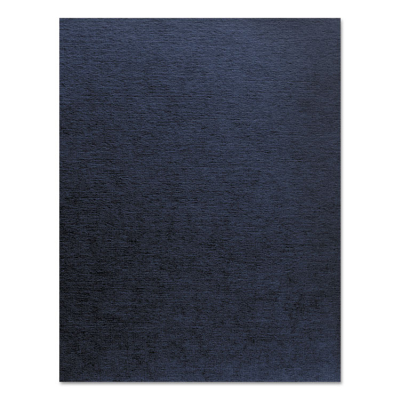 Fellowes 7.5 Mil 8.5" x 11" Square Corner Navy Linen Texture Binding Cover, 200/Pack