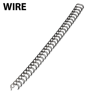 Fellowes Wire Binding Spines, 25/Pack (Shown in Black)