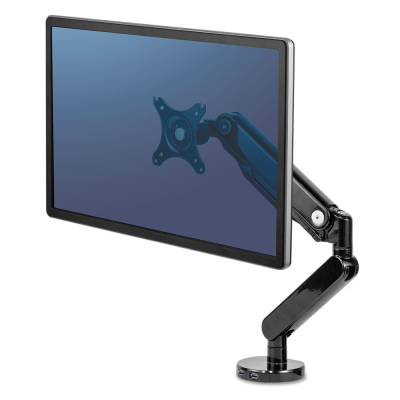 Fellowes Platinum Series Single Monitor Arm Desk Mount for Monitors Up to 30"
