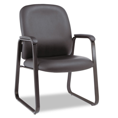 Alera Genaro Sled Base Leather Guest Chair