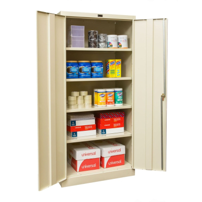 Hallowell 800 Series 36" W x 18" D x 78" H Storage Cabinet, Assembled (Shown in Tan)