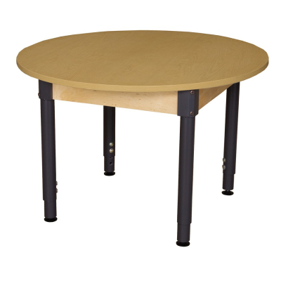 Wood Designs 42" D Adjustable Round High Pressure Laminate Elementary School Table