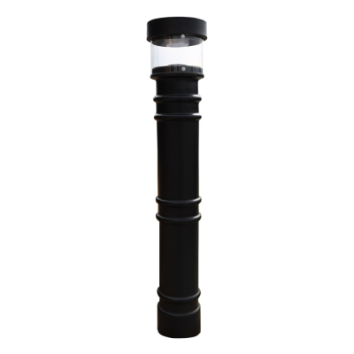 IdealShield Metro with UV Light 58" H Poly Bollard Cover Post Protector Sleeve (Shown in Black)