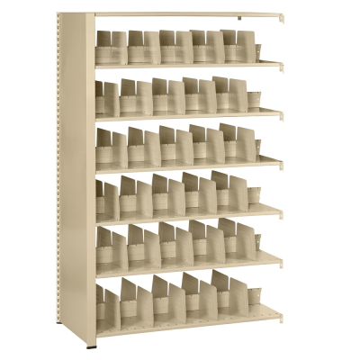 Tennsco Imperial Double-Sided 36" W x 30" D Open-Back Add-On Shelving Units, Legal