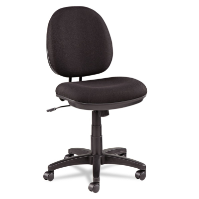Alera Interval Swivel-Tilt Fabric Mid-Back Task Chair (Shown in Black)