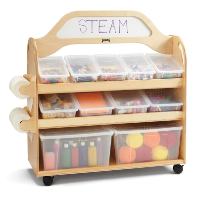 Jonti-Craft STEM Double-Sided 11 Cubby Tray Classroom Storage
