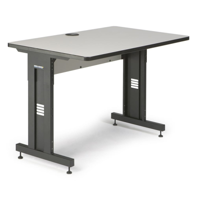 Kendall Howard 48" W x 30" D Height Adjustable Training Table (Shown in Grey)