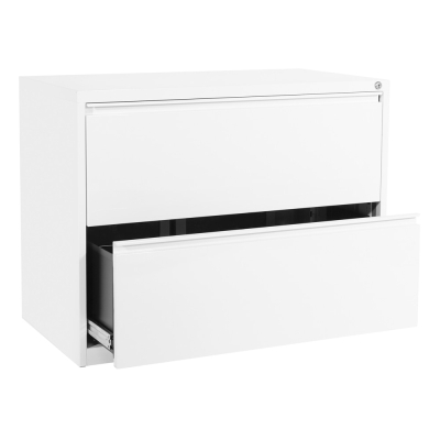 Office Star 2-Drawer 36" W Lateral File Cabinet, Letter & Legal (Shown in White)