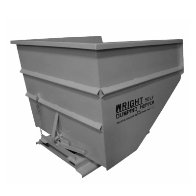 McCullough Industries 30055 3 Cubic Yard Self-Dumping Hoppers, 4,000 Lb Capacity (Shown in Gray)