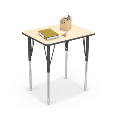 Mooreco Essentials 26" W x 20" D Economy Classroom Elementary Activity Table, Fusion Maple