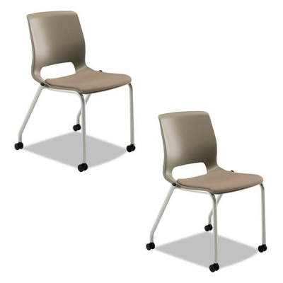 HON Motivate MG201 Fabric Stacking Chair, 2-Pack