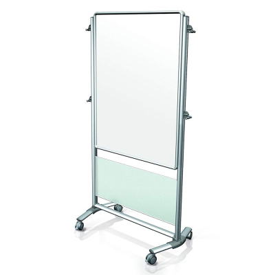 Ghent Nexus 3' x 4' Porcelain Magnetic Mobile Easel, Frosted