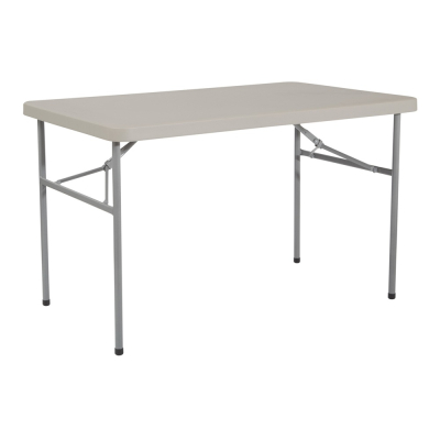 Office Star Work Smart 48" W x 30" D Multi-Purpose Resin Folding Table 