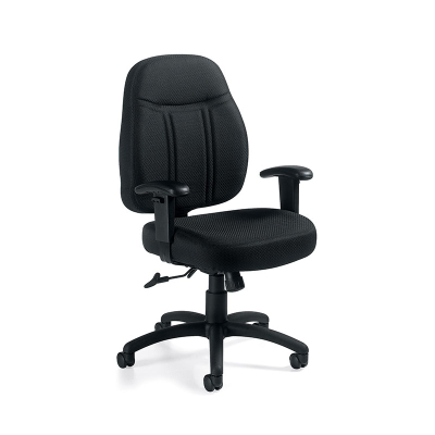 Offices to Go OTG11651 Tilter Fabric Low-Back Managers Chair - Shown in Black