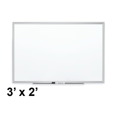 Quartet 2543 DuraMax 3 x 2 Silver Frame Porcelain Magnetic Whiteboard 
