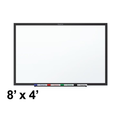 Quartet Classic 8' x 4' Black Frame Melamine Whiteboard