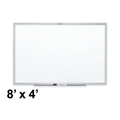 Quartet Classic 8' x 4' Aluminum Frame Melamine Whiteboard