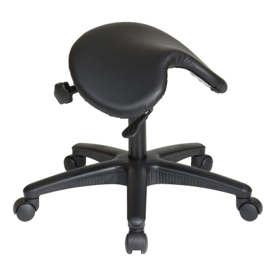 Office Star Work Smart Pneumatic Saddle Seat Stool