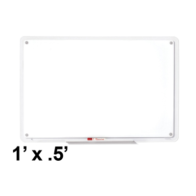Quartet iQ Total Erase 1 ft. x .5 ft. Clear Frame Melamine Whiteboard