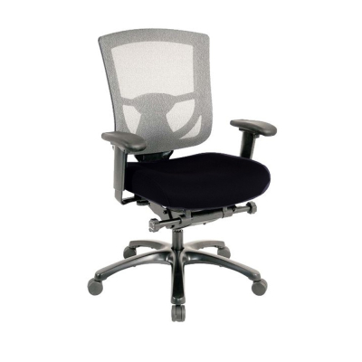 Eurotech TempurPedic Mesh-Back Mid-Back Fabric Task Chair (Shown in Black)