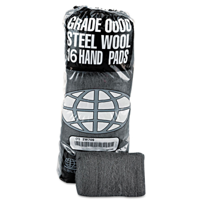 GMT Industrial-Quality Steel Wool Hand Pad, Super Fine, Pack of 192