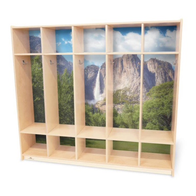 Whitney Brothers Nature View Five Section Coat Locker