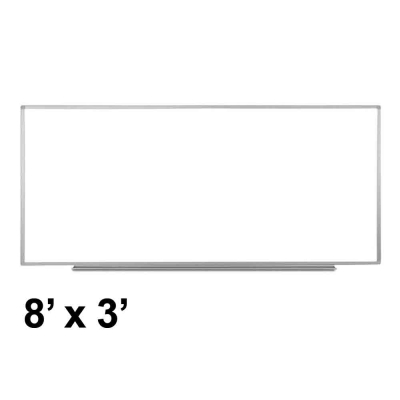 Luxor 8 x 3 Magnetic Painted Steel Whiteboard