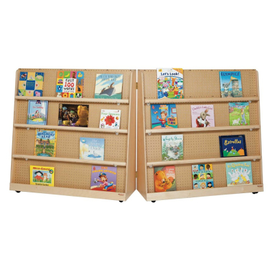 Wood Designs 50" H Folding Double Sided Book Display (Example of Use)