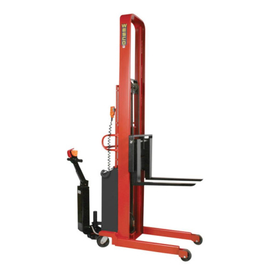 Wesco 56" Lift 1000 lb Load Fully Powered Electric Straddle Fork Stacker