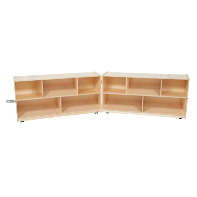 Wood Designs Childrens Classroom Extra Deep Mobile Storage Folding Unit