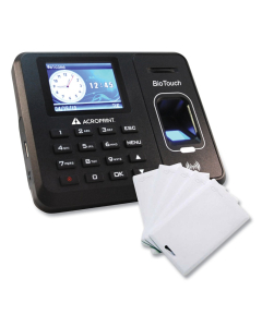 Acroprint BioTouch Biometric Proximity Time Clock (Includes 15 proximity badges)