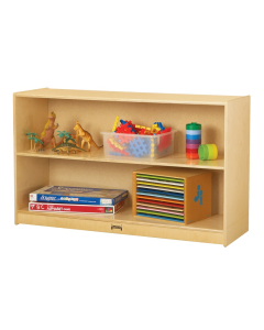Jonti-Craft Low Straight-Shelf Mobile Classroom Storage Unit