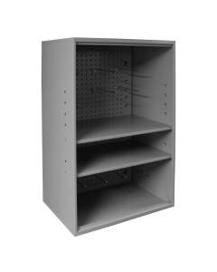 Durham Steel 20" W x 14" D x 33" H Abrasive Storage Cabinet With Pegboard and 2 Adjustable Shelves