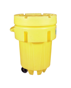 Ultratech 0584 Overpack Plus Wheeled Poly Drum, 95 Gallons, Yellow