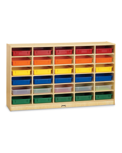 Jonti-Craft 30 Paper-Tray Mobile Classroom Storage (Trays Not Included)
