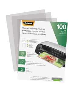 Fellowes 5 Mil Letter-Size Laminating Pouches, 100/Pack