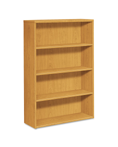 HON 105534 4-Shelf Laminate Bookcase (Shown in Harvest)