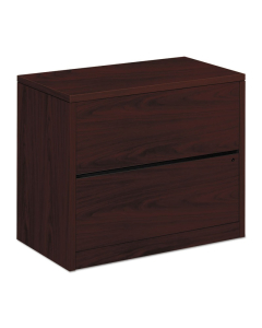 HON 10563NN 2-Drawer 36" Wide Lateral File Cabinet, Letter & Legal, Mahogany