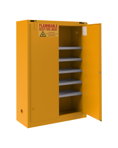 Durham Steel 60 Gal Paint and Ink Two Self-Closing Doors Flammable Storage Cabinet with 5 Shelves