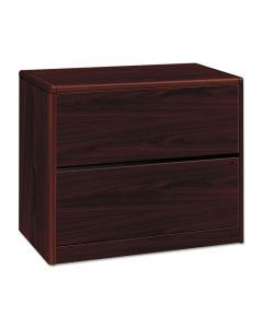 HON 10762NN 2-Drawer 36" Wide Lateral File Cabinet, Letter & Legal, Mahogany