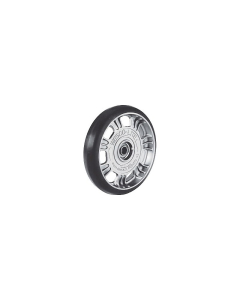 Wesco 108561 Aluminum Center Moldon Rubber Wheel Replacement Caster