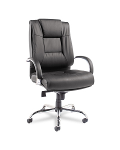 Alera Ravino RV44LS10C Big & Tall 450 lb. Leather High-Back Executive Chair